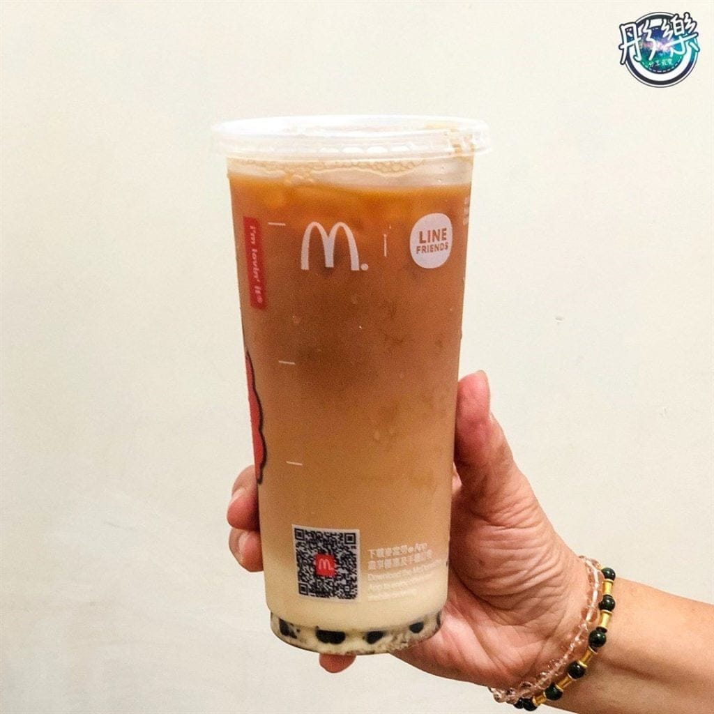 McDonald's foods that Chinese love -  red bean bubble tea