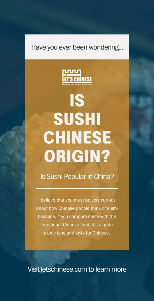 is sushi Chinese